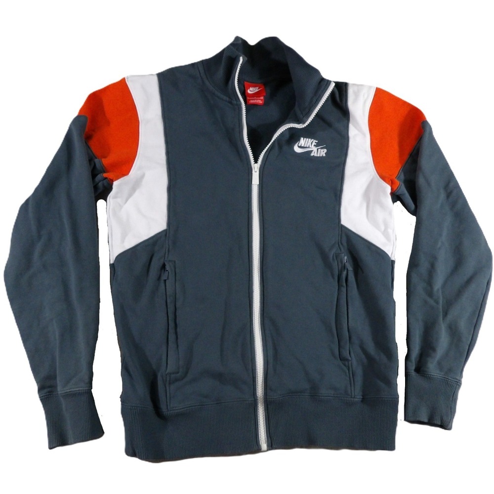 Nike Air Colorblock Track Jacket‎ Full Zip Men S Gray White Red Sportswear Gym